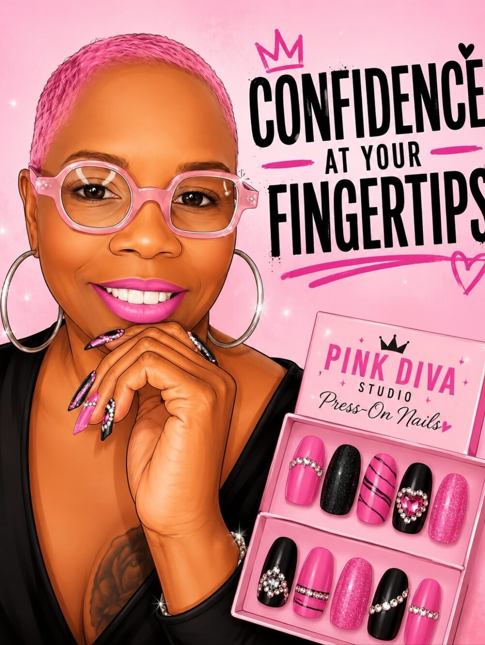 Confidence At Your Fingertips Press-On  Nails Coming Soon